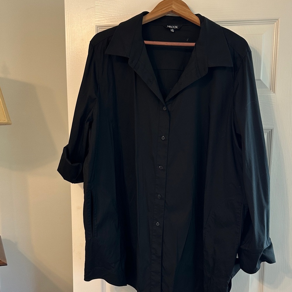 Misook Elegant Black Blouse